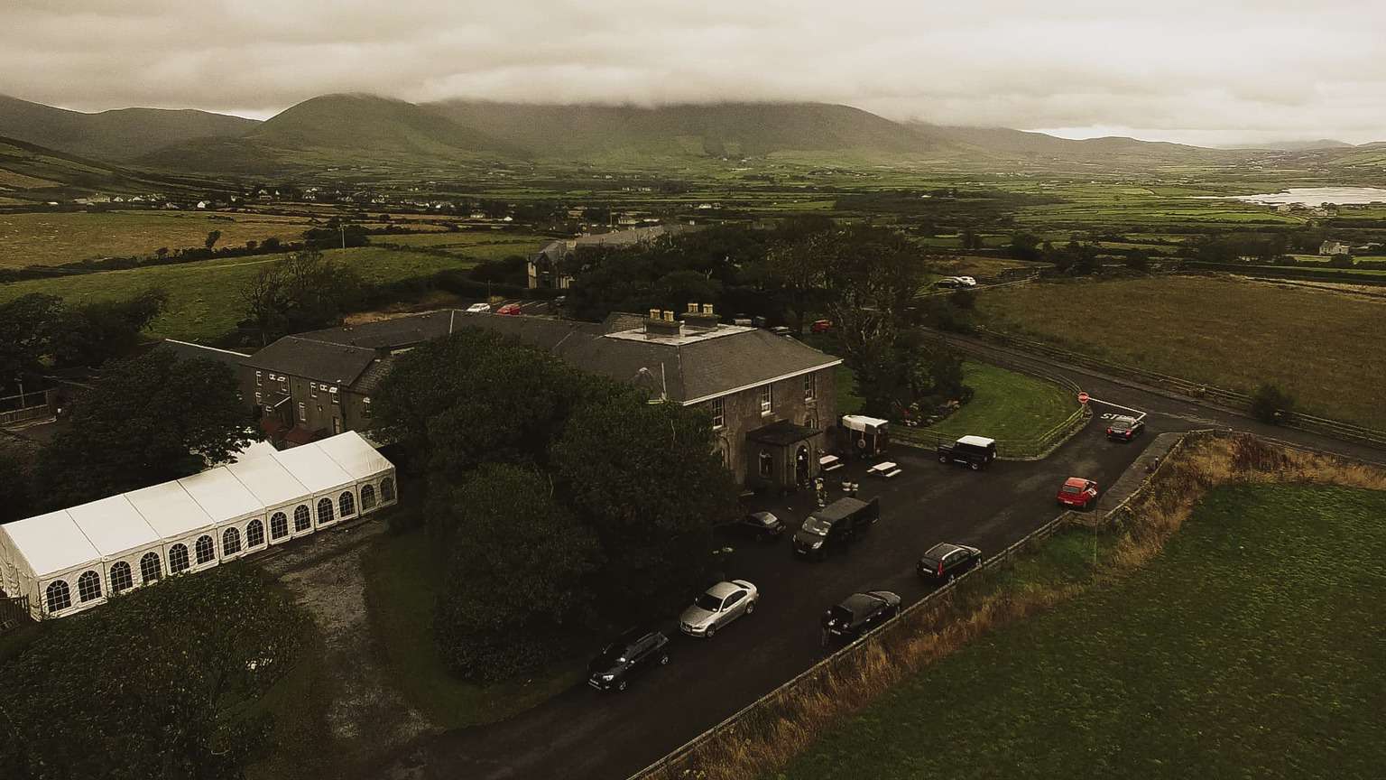 Ballintaggart house aerial view.