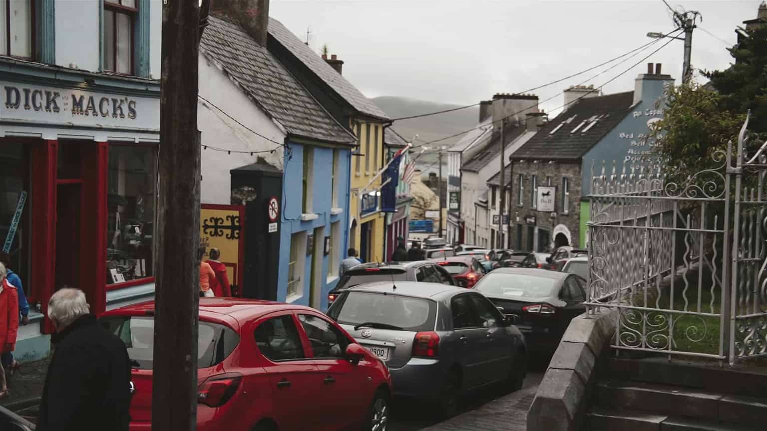 Busy Dingle street.