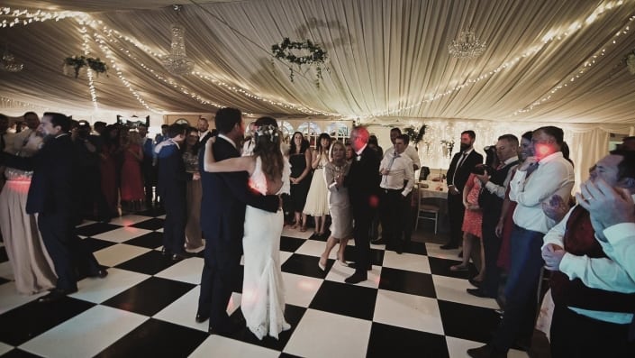 people watching first dance taken in ashley marque