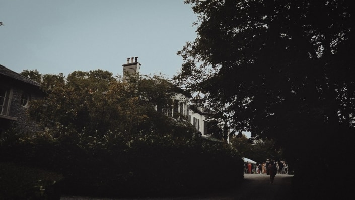 View from garden with Ashley park in back