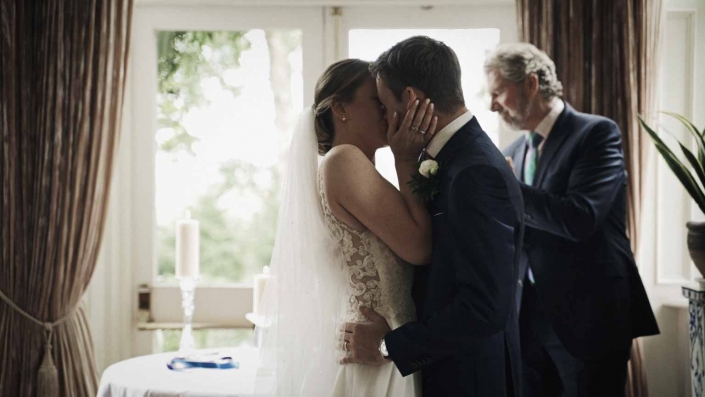 First kiss after marriage