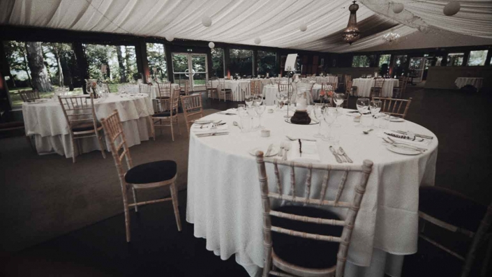 Marque in Tinakilly house wedding decorations