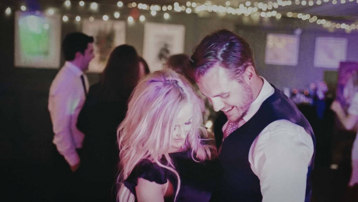 couple is dancing together