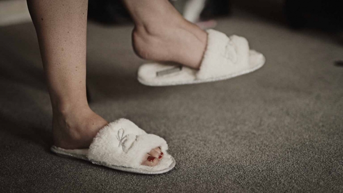 Bride flip flops