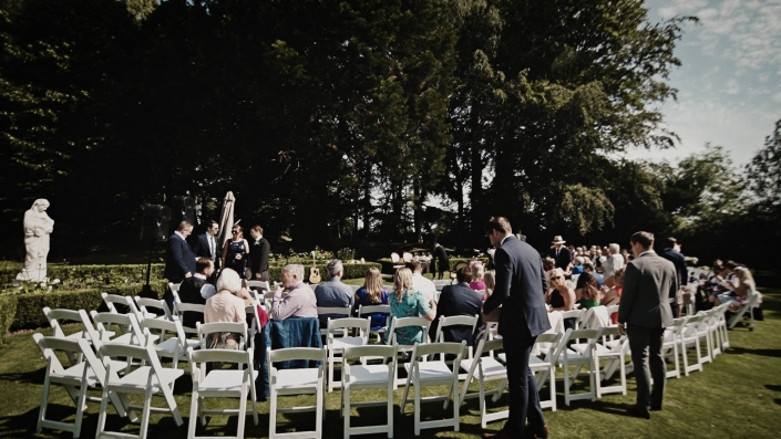 before wedding ceremony guest arriving