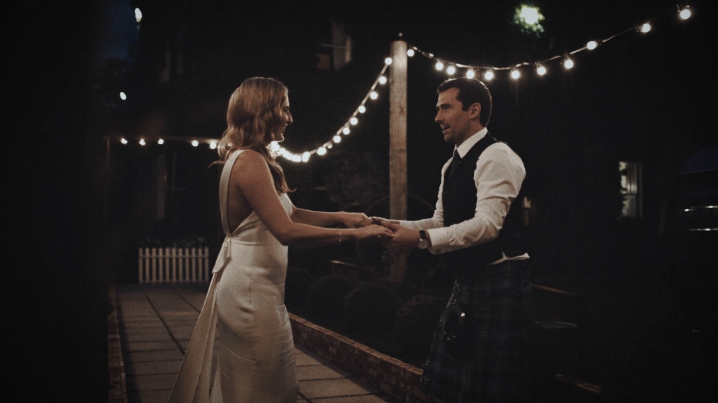 Tinakilly House practicing first wedding dance