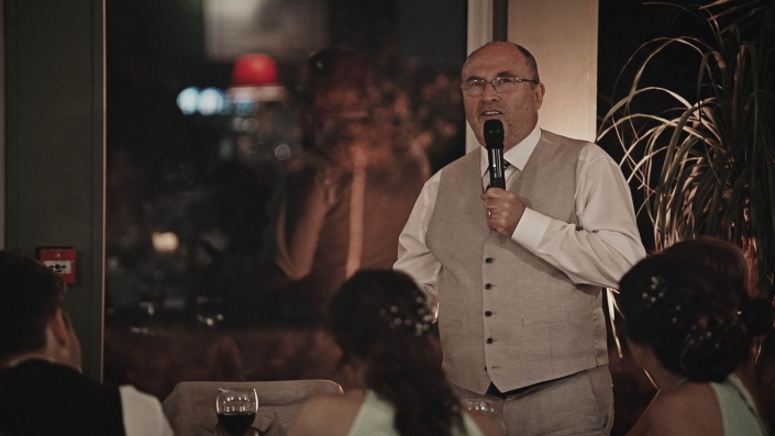 Father of the groom making speech