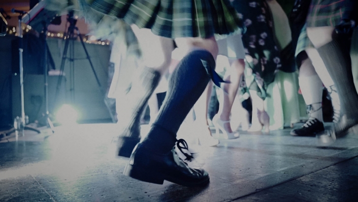 Scottish shoes on the dance floor