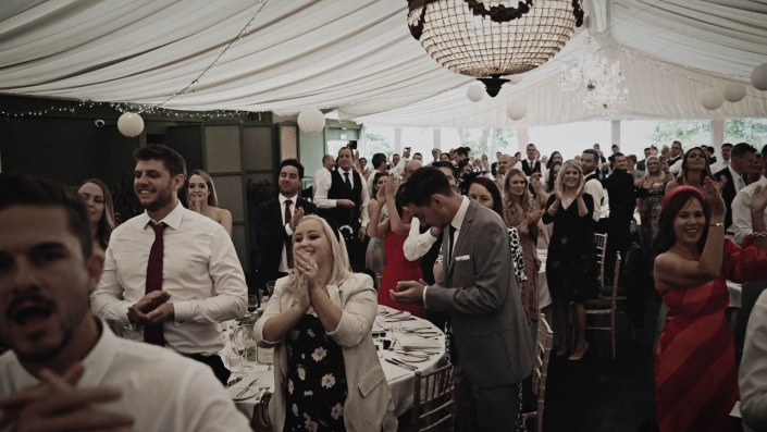 Applause before bride and groom entrance