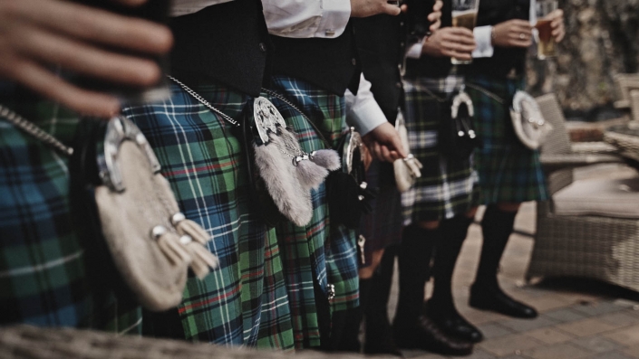 Scottish wedding kilt