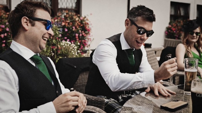 Best man playing with sgain dubh