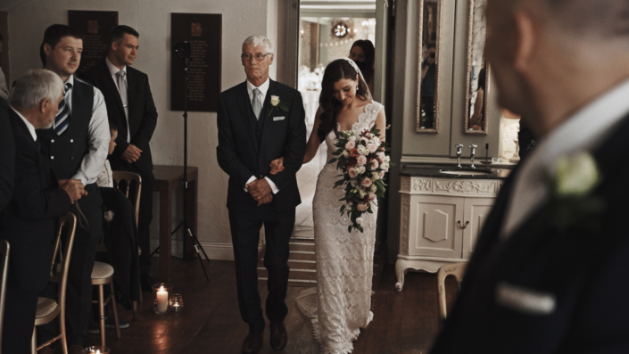 walking down the aisle