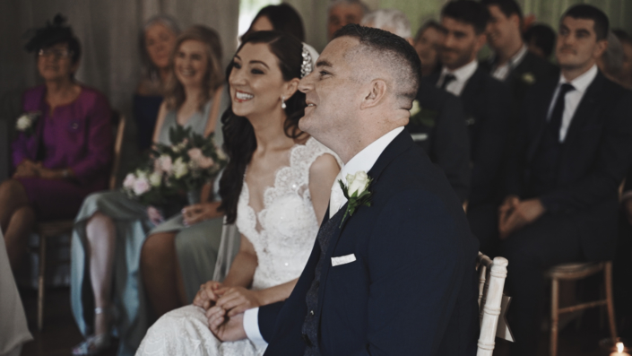 Bride and Groom during ceremony