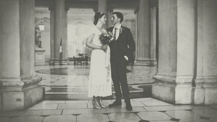 city hall wedding photo session