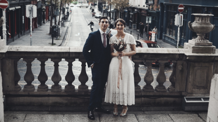 outside the city hall in Dublin