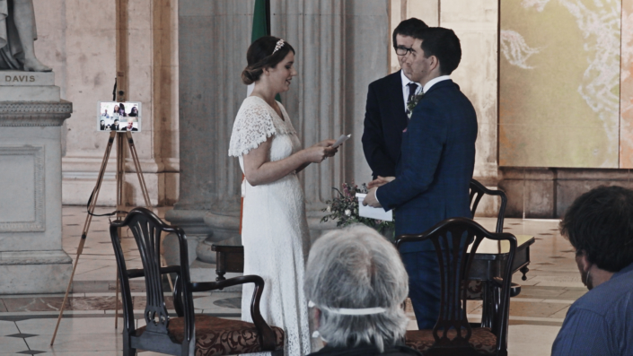wedding ceremony in city hall