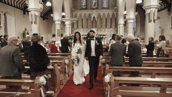 walking down after marriage