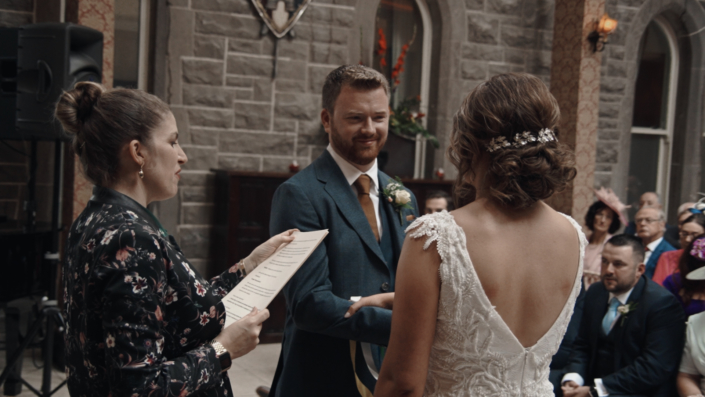 Exchanging wedding vows