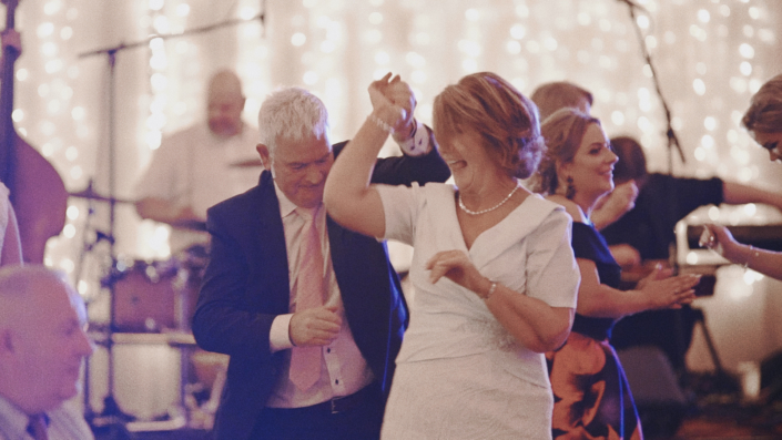 Dancing at wedding party.