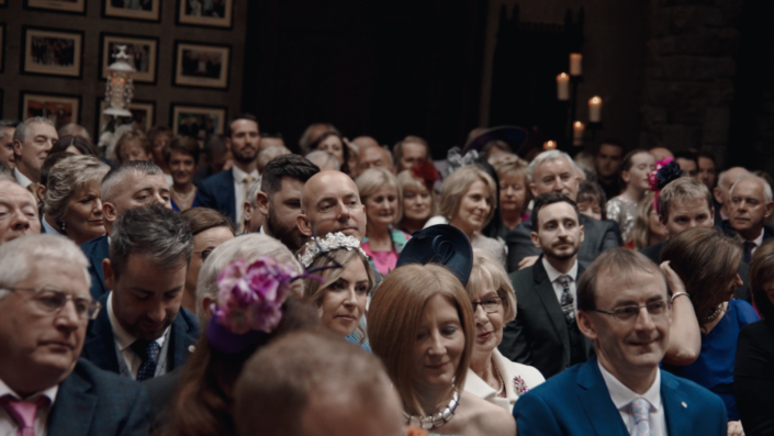 Wedding guest participate to ceremony