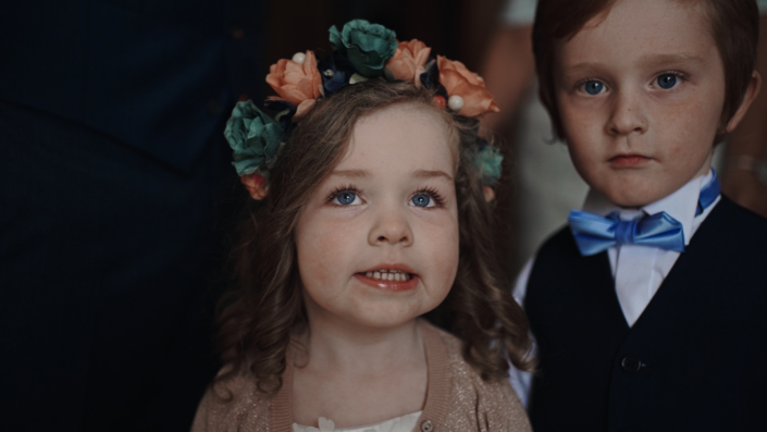 flower girl with flower crown