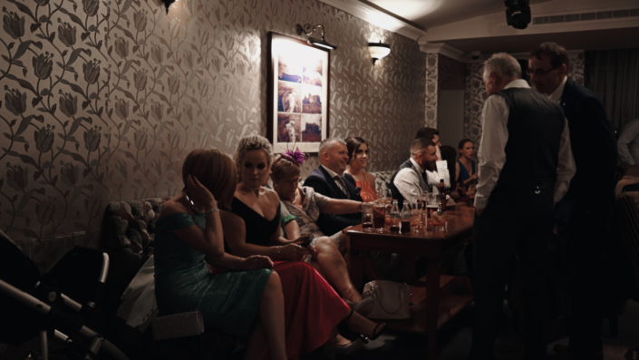 Guest are enjoying during drink reception.
