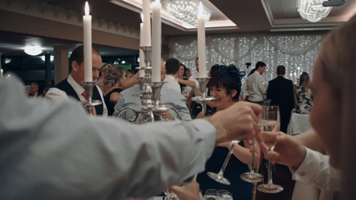 Making wedding toast