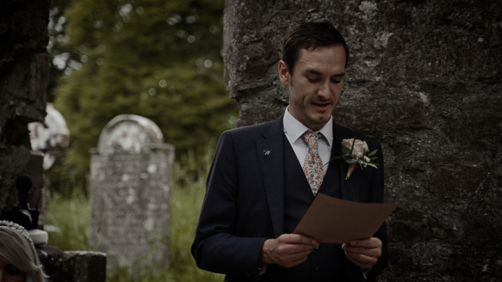 best man reading poem