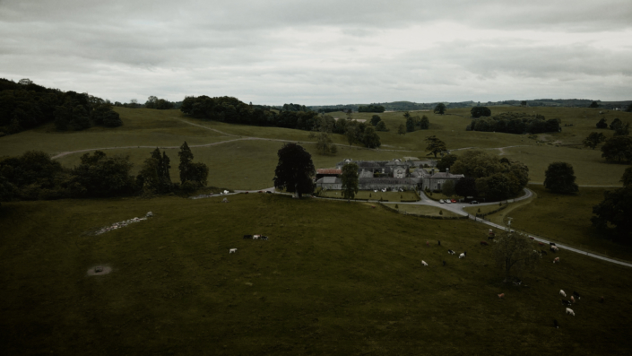 Loughcrew estate aerial view