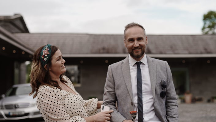 happy weddin guest