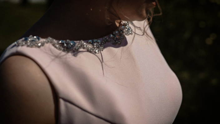 detail on bridesmaid dress