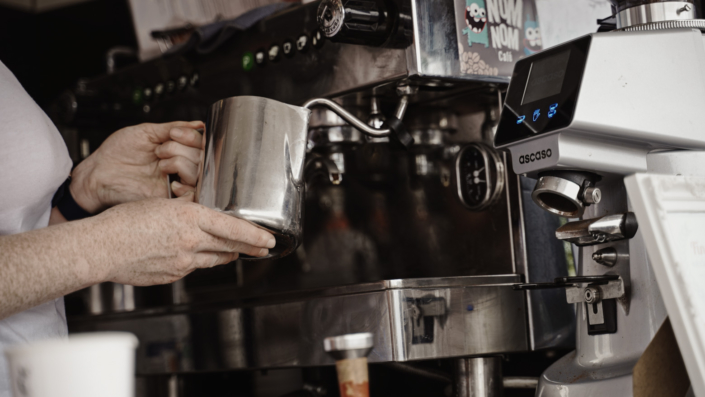 coffee is getting ready