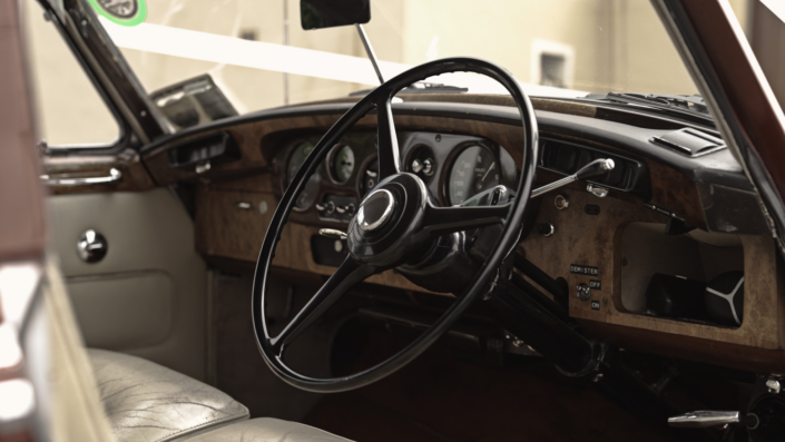 vintage wedding car