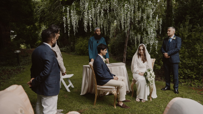 outdoor marriage ceremony