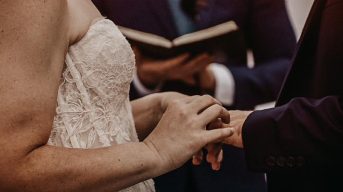 exchanging wedding rings