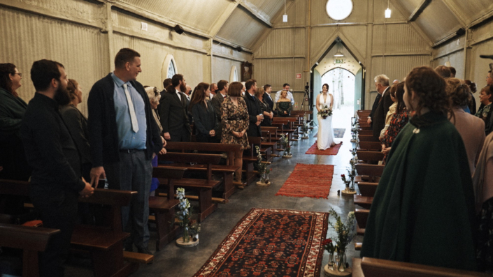 Anne walking the aisle